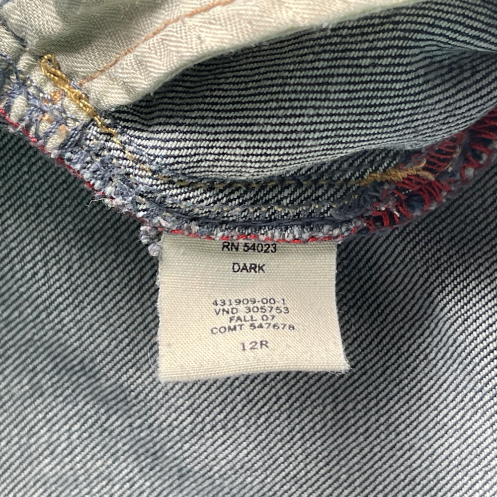 Y2K GAP Boot Cut Jeans - Dark Wash & Stretch - Size 12R - Picture 11 of 11